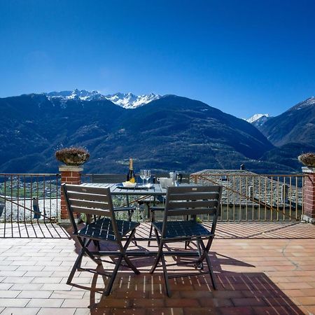 Panoramic Apartment Italian Alps Valtellina Near Sondrio, Tirano Poggiridenti Exterior foto