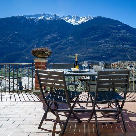 Panoramic Apartment Italian Alps Valtellina Near Sondrio, Tirano Poggiridenti Exterior foto